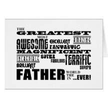Fun Gifts for Dads : Greatest Father Greeting Card