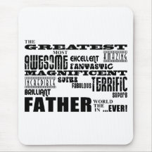 Fun Gifts for Dads : Greatest Father Mousemat