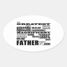 Fun Gifts for Dads : Greatest Father Sticker