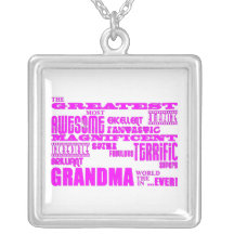 Fun Gifts for Grandmothers : Greatest Grandma Custom Necklace