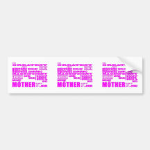 Fun Gifts for Moms : Greatest Mother Bumper Sticker