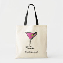 fun martini hot pink bag