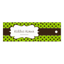 Fun Polk a Dot Hang Tags Business Cards