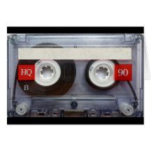 Fun Retro Cassette Tape Greeting Card