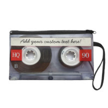 Fun Retro Cassette Tape Wristlet Purse