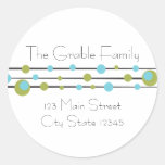 Fun Retro Dots Sticker