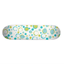 Fun Retro Pattern Skateboard Deck