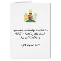 Fun Royal Wedding party invites cards