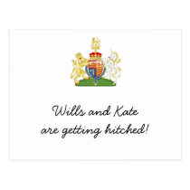 Fun Royal Wedding party invites postcards