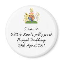 Fun Royal Wedding souvenir magnet magnets
