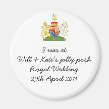 Fun Royal Wedding souvenir magnet