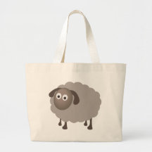 Fun Sheep Design Tote Bags