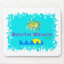 Fun South Beach, Florida Mouse Pad