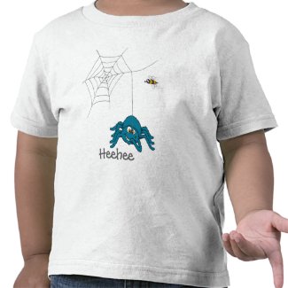 Fun Spider and fly kids t-shirt shirt