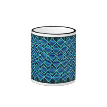 Fun stripes and diamonds coffee mug