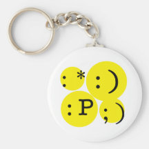 Fun Text Emotions Keychain