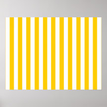 Fun Yellow Stripes Pattern Posters