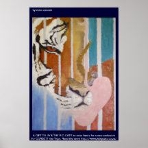 FUND RAISER FOR CORBETT, JV & THE BIG CATS (Tiger) Print