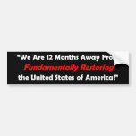 Fundamental Restoration of America Bumper Stickers