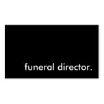 funeral director. business card template