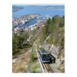 Funicular in Bergen Postcard