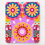 Funky Abstract Owl Mousepad
