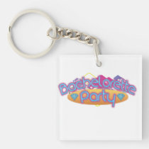 funky bachelorette wedding bridal shower party key chains