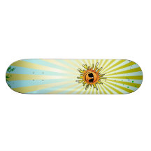 Funky background skateboard.