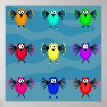 Funky Birds Print