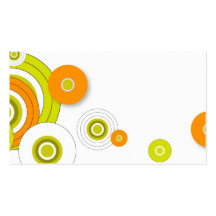 Funky circles business card design