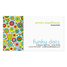 Funky Dots Business Card Template