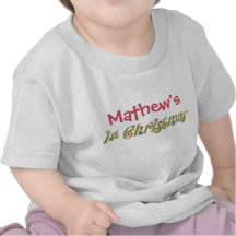 Funky Dots Green 1st Christmas Shirt
