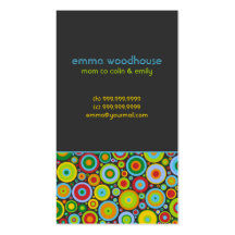 "Funky Dots 'n' Stripes" Mummy Business Card