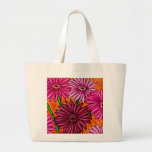 Funky Floral Gerbera Daisy Tote Bag