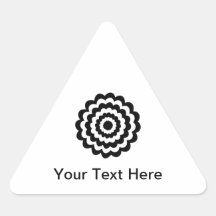 Funky Flower in Black and White. Stickers