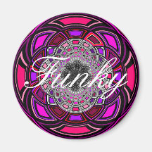"Funky" fridge magnet