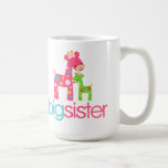 Funky Giraffe Big Sister Tshirt Coffee Mugs