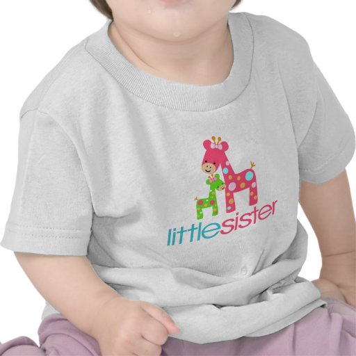 Funky Giraffe Little Sister tshirt
