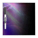 funky girly halftone textured dry erase boards