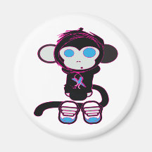 Funky Monkey by HusbandsRock Refrigerator Magnets