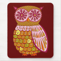 Funky Owl Mousepad