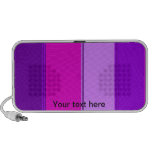 Funky pinstriped purple violet and pink stripes speakers