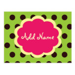 Funky PolkaDot, Do it Yourself Thank You Postcard