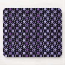 Funky Purple Dots Mousepad