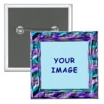 Funky Purple Pattern Button