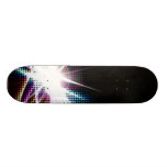 Funky Rainbow Halftone Custom Skateboard