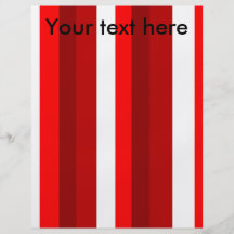 Funky red and white stripes flyer