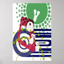 Funky Retro Vote Print