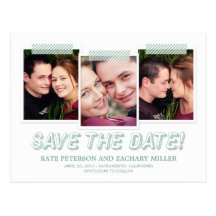 Funky Snapshots Save The Date Card Post Cards