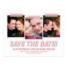 Funky Snapshots Save The Date Card Post Cards